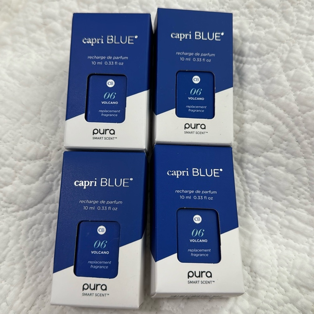 Pura Home Fragrance Diffuser Refill 4x Volcano Capri Blue Anthropology